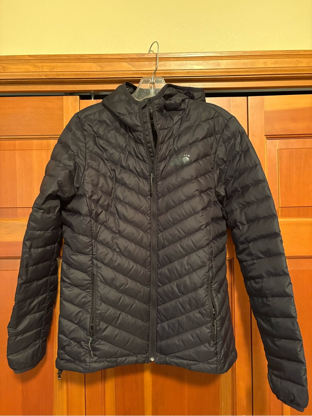 Mountain Hardwear Women's Black Quilted Hooded Puffer Jacket